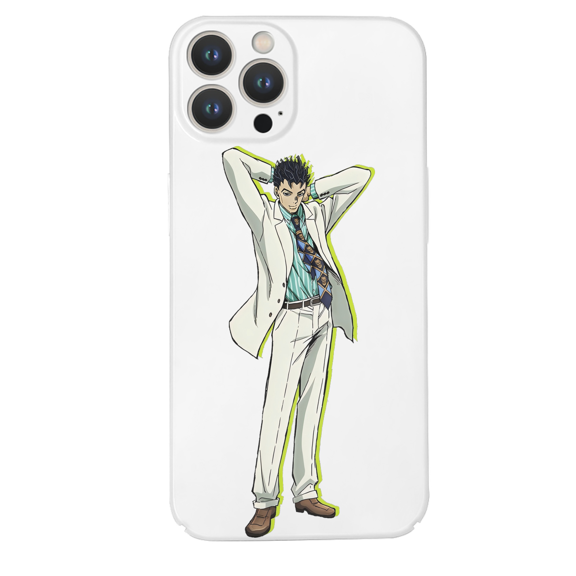 （画像用） ジョジョの奇妙な冒険 きら よしかげ JoJo's Bizarre Adventure Kira Yoshikage 【iPhone 14シリーズ対応】ハードケース